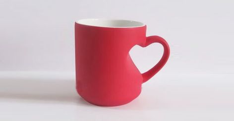 Heart Shaped Handle Coffee Mug Valentine Stuff, Mug Ideas, Mug Printing, Brunch Ideas, Bone China, A Heart, Heart Shapes, Valentine Day Gifts, The Body