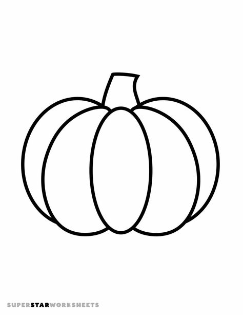 Mini Pumpkin Drawing, Pumpkin Outline Drawing, Pumpkin Drawings Easy, Pumpkin Line Drawing, Pumpkin Outline Templates, Pumkin Drawing Cartoon, Pumpkin Worksheets Preschool, How To Draw A Pumpkin, Drawing Of Pumpkin