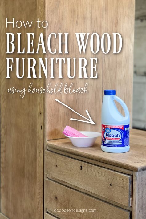 Bleach Wood Furniture, Bleach Furniture, Bleaching Furniture, Bleach Wood, Raw Wood Furniture, Stripping Furniture, Bleached Wood, Furniture Flip, Furniture Flips