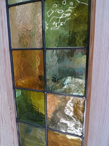 Half Glazed Victorian 4 Panel Style Pitch Pine Door - Stained Glass Doors Company