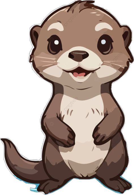 cute otter animal clip art otter animal cartoon png Cute Otters Drawing, Otter Cartoon, Cartoon Png Transparent, Otter Animal, Otter Drawing, Otter Illustration, Cricut Iron On Vinyl, Otter Art, Animal Clip Art