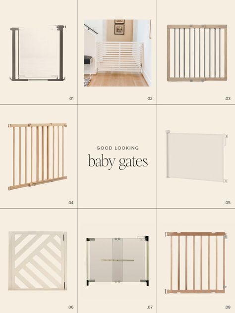 good looking baby gates Diy Baby Gate, Diy Entertainment, Baby Safety Gate, Wood Gate, Neutral Area Rugs, Baby Gate, Baby Gates, Home Safes, Baby Proofing