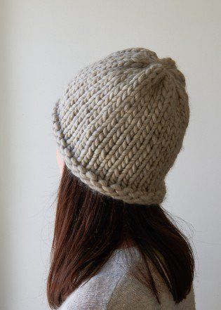 Bulky Yarn Patterns, Knitted Hat Patterns, Easy Knit Hat, Knit Hat Patterns, Knitted Beanie Hat, Hat Patterns Free, Yarn Hats, Knitting Patterns Free Hats, Bonnet Crochet