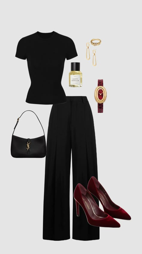 #outfit #ootd #fit #cleangirl #outfitinspiration Cute Professional Outfits, Woman In Black, Stylish Work Attire, Classy Work Outfits, Looks Black, Stylish Work Outfits, All Black Outfit, Looks Chic, Fashion Mistakes