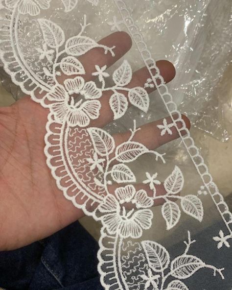 Pre-book our stunning GPO lace collection now and step into timeless elegance. Limited spots available, reserve yours today! 💫 #gpocollection #PreBooking #elegantlaceencasa🧚🏼‍♀️ Gpo Laces Design, Different Types Of Lace, Lace Pattern Design, Dainty Embroidery, Laces Design, Lace Collection, Beautiful Flower Drawings, New Embroidery Designs, Fabric Print Design