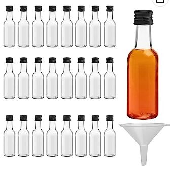 THAT'S THE SPIRIT: With 24 empty plastic bottles in this set it makes it easy to keep your favourite spirit with you to enjoy anywhere and at anytime. The bottles and the funnel are dishwasher safe meaning each bottle can be reused many times over. Each bottle measures 10.5cm (4.1 inches) in height and can hold up to 50ml. The bottles have a spout of 12mm. Miniature Alcohol Bottles, Mini Alcohol Bottles, Mini Liquor Bottles, Empty Plastic Bottles, Sloe Gin, Shots Alcohol, Pink Gin, Wedding Bottles, Alcohol Bottles