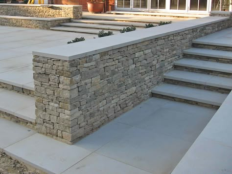 Walling, Cladding, Roof Tile | Haysom Purbeck Stone Stone Walls Garden, Garden Retaining Wall, Purbeck Stone, Tiles Designs, Exterior Wall Tiles, Stone Wall Cladding, Stone Retaining Wall, Landscaping Retaining Walls, Wall Tiles Design