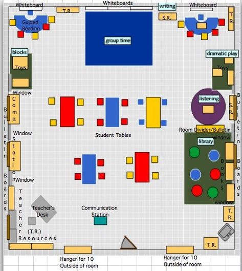 Daycare Floor Plans, Kindergarten Classroom Layout, Centers Classroom, Classroom Floor Plan, Preschool Classroom Layout, Pre Kindergarten Classroom, Classroom Layouts, Class Layout, Classroom Map