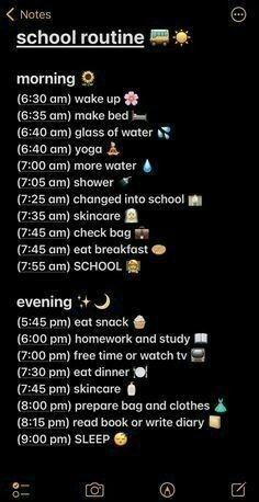 11:00 Am Morning Routine, Productive Day Routine Schedule Student, Morning Routine For Highschool, A Day Routine For Students, Aesthetic Productive Morning Routine, How To Start The Day Morning Routines, Productive Morning Routine 6am, Perfect Night Routine For School, School Morning Routine Leave At 7:50