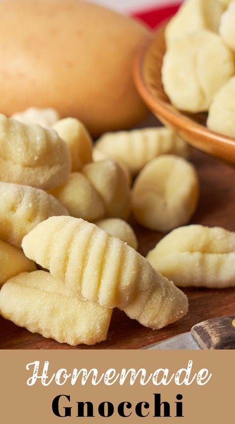 A bowl of homemade potato gnocchi topped with herbs, perfect for winter comfort meals. Easy Potato Gnocchi, How To Roll Gnocchi With A Fork, Yummy Gnocchi Recipes, Light Gnocchi Recipes, How To Make Gnocchi Easy, Potato Gnocchi Recipes Dinners, Diy Gnocchi, How To Make Gnocchi, Homemade Meals From Scratch