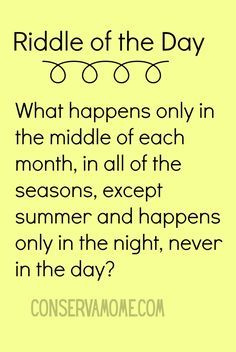 Brain teasers are alway a fun way to get the brain moving and working out. Here's a fun riddle. Let's see if it stumps you. Science Puzzles Brain Teasers, Impossible Riddles, Fun Puzzles Brain Teasers, Tough Riddles, Logic Puzzles Brain Teasers, Funny Brain Teasers, Riddle Puzzles, Brain Busters, Funny Riddles With Answers