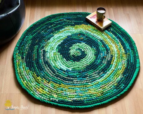 Crochet Flower Rug Pattern, Diy Crochet Rug, Circular Crochet, Owl Rug, Rag Rug Diy, Rug Diy, Rope Rug, Braided Rag Rugs, Crochet Rag Rug