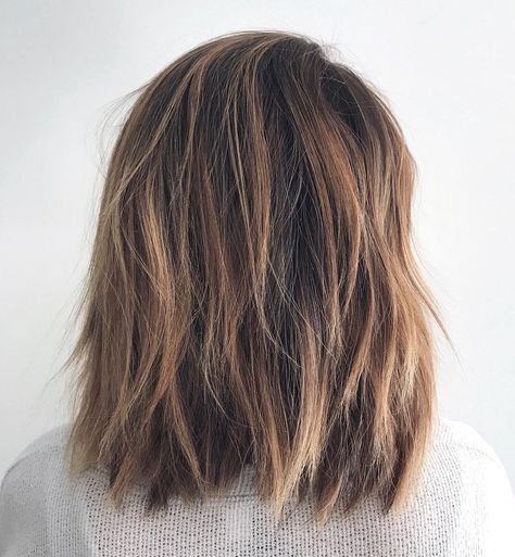 50 Best Medium Length Layered Haircuts in 2019 - Hair Adviser Shag Lob Haircut Straight, Shoulder Length Hair With Layers Choppy Medium Hairstyles Straight, Hair Lobs Medium Straight, Straight Textured Long Bob, Choppy Lob Straight Hair, Choppy Lob Haircut Straight, Shoulder Length Shaggy Haircuts Straight, Short Choppy Haircuts Straight Hair, Lob Haircut With Layers Straight