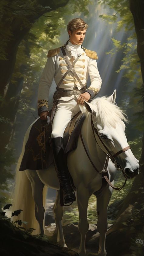 Prince Charming Hairstyle, Horse Fantasy Art, Handsome Man Art, Dark Fantasy Male, Handsome Knight, Man Riding Horse, Man On A Horse, Medieval Prince, Avatar Wallpaper