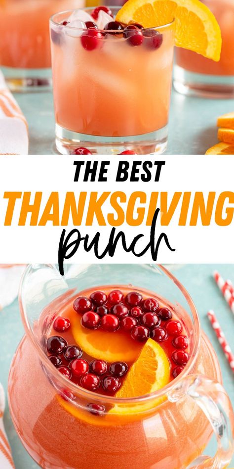 This delicious Thanksgiving punch is the perfect punch for kids and adults! You'll never need another fall punch recipe! Thanksgiving Punch Alcoholic, Fall Punch Recipes, Thanksgiving Punch, Apple Cider Punch, Thanksgiving Appetizer Recipes, Thanksgiving Drinks, Thanksgiving Cocktails, Holiday Punch, Alcoholic Beverage