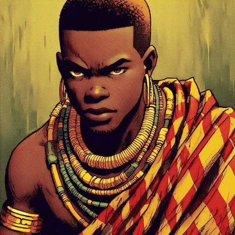 Lion King Human, African Fantasy Art, African Anime, Black Fantasy Art, Black Character Art, African Superhero, Kingdom Of Ash, Character Background, African Arts