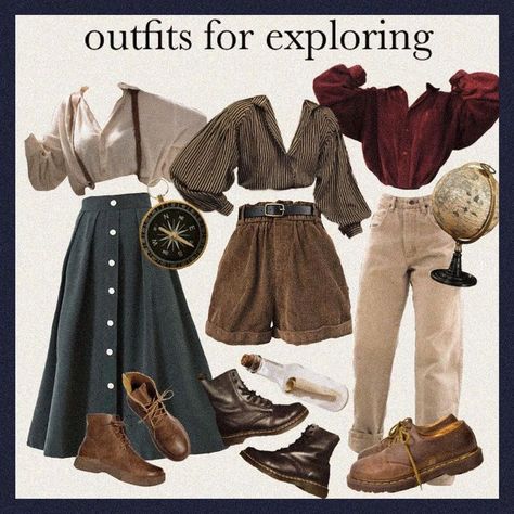 Outfits For Exploring, Exploring Outfit, Dark Academia Outfits, Academia Outfits, Mode Hippie, Academia Style, Academia Fashion, Instagram Outfits, Mode Vintage