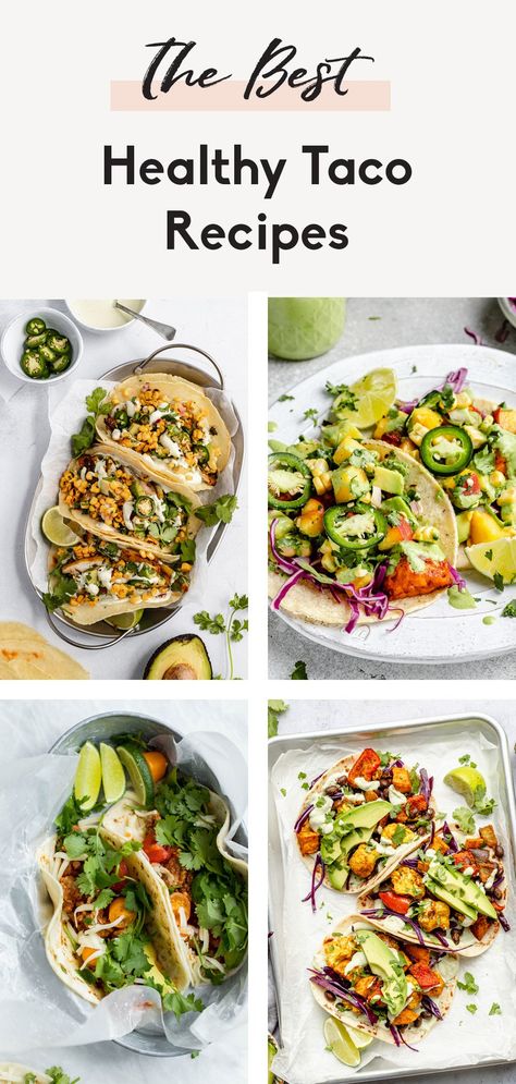 Taco Healthy Recipes, Healthy Recipes Tacos, Low Cholesterol Tacos, Heart Healthy Tacos, Easy Healthy Tacos, Easy Healthy Taco Recipes, Healthy Taco Ideas, Summer Taco Recipes, Healthy Taco Tuesday Recipes