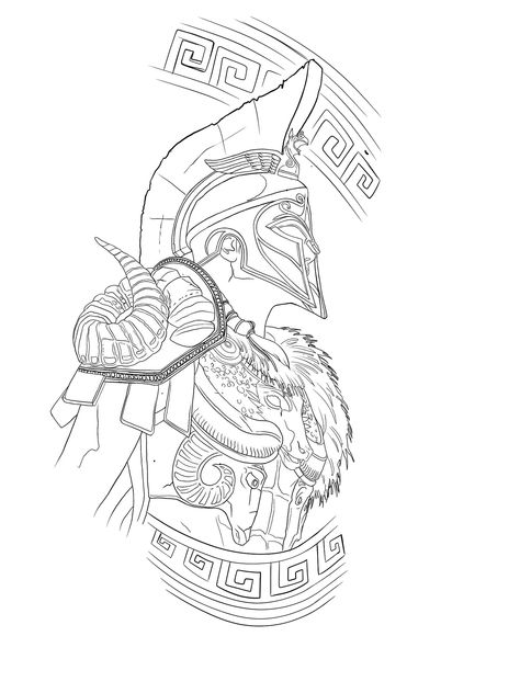 Trojan Warrior Tattoo, Spartan Tattoo Ideas For Men, Roman Tattoo Ideas, Viking Warrior Tattoos, Roman Tattoo, Spartan Tattoo, Greek Mythology Tattoos, Cool Nike Wallpapers, God Tattoos