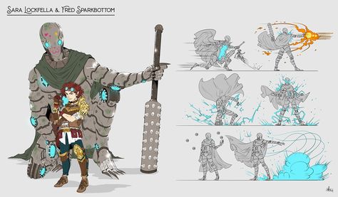 Elena Barbieri - Dungeons & Dragons character turnarounds with movesets (DnD commissions) Halfling Artificer, Magic Steampunk, Place To Draw, Character Turnaround, Cool Character Art, Pathfinder Character, Dnd Character Ideas, Dnd Art, Dungeons And Dragons Homebrew