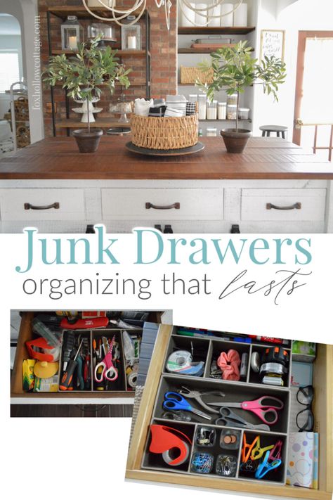 How To Organize A Junk Drawer And Miscellaneous Items - Organizing for good, tips and ideas! #organizingideas #simpleorganizing #easyorganizing #junkdrawer Nightmare Before Christmas Tree Ideas, Pantry Cabinet Organization, Organizing On A Budget, Chore Organization, Kitchen Junk Drawer, Life Budget, Office Drawer Organization, Adding Curb Appeal, Junk Drawer Organizing