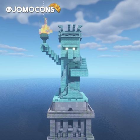 810 Likes, 8 Comments - BigPog (@_bigpog) on Instagram: “Rate this build out of 10 By @jomocons.mc ■ Follow @_bigpog for more builds ■ Follow @_bigpog for…” Minecraft Jokes, Minecraft Statues, Case Minecraft, Minecraft Decoration, Rumah Minecraft Sederhana, Minecraft Structures, Bangunan Minecraft, Minecraft House Plans, Minecraft Modern