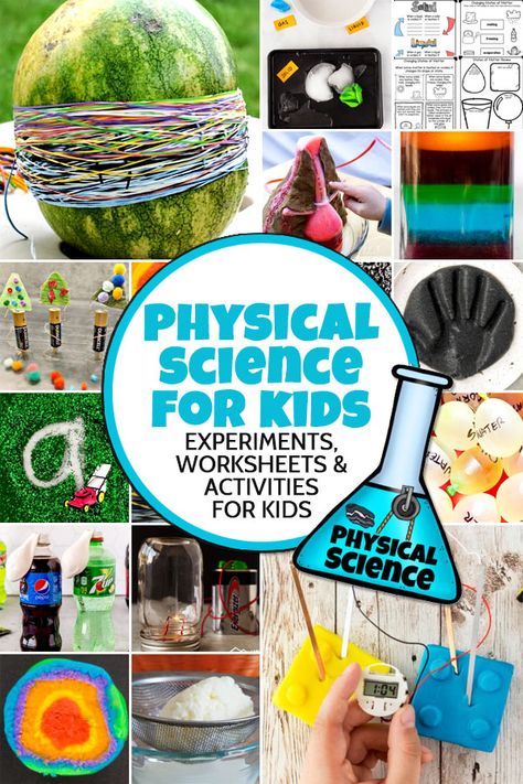 Science Enrichment Activities, Cool Classroom Decor, Physical Science Projects, Experiments For Kids Easy, Messy Science, Physical Science Experiments, Edible Science, Elementary Science Experiments, Earth Science Projects