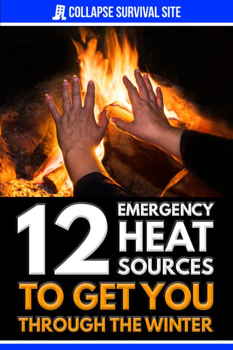 Winter is a dangerous time for countless people. As fuel gets expensive and power becomes unreliable, we will need emergency heat sources. Alternative Heat Source Diy, Heat Sources Emergency, Alternative Heat Source, Emergency Heat Source Power Outage, Emergency Heat Source, Emergency Preparedness Food Storage, Small Space Heater, Survival Skills Emergency Preparedness, Non Renewable Energy