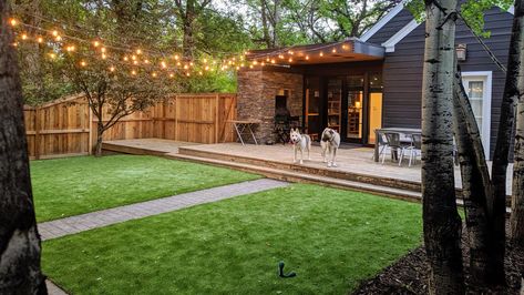 No Mow Yard, Pet Friendly Yard, Rental Renovation, Artificial Grass Backyard, Turf Backyard, Dog Friendly Backyard, Grass Backyard, Scandinavian Landscape, Personal Bio