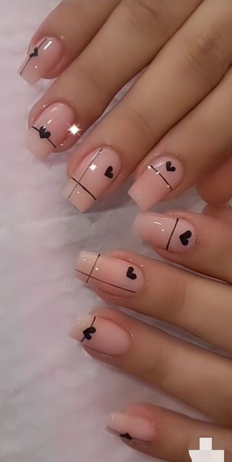 Valentines Nail Art Designs, Small Nails, Designs For Short Nails, Fake Nails Designs, Beauty Hacks Nails, Hippie Nails, Cute Simple Nails, Fancy Nails Designs, Simple Gel Nails