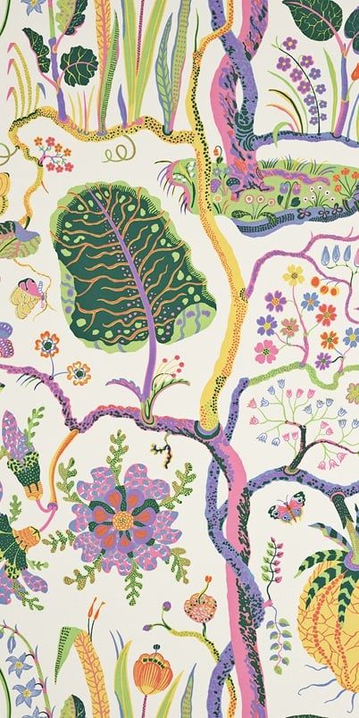 Products by Josef Frank | Svenskt Tenn - Svenskt Tenn Online Tudor Renovation, Wallpaper Layouts, Interior 2024, Patchwork Furniture, Joseph Frank, Vintage Wallpaper Patterns, Woods Home, Scandinavian Homes, Interior Murals