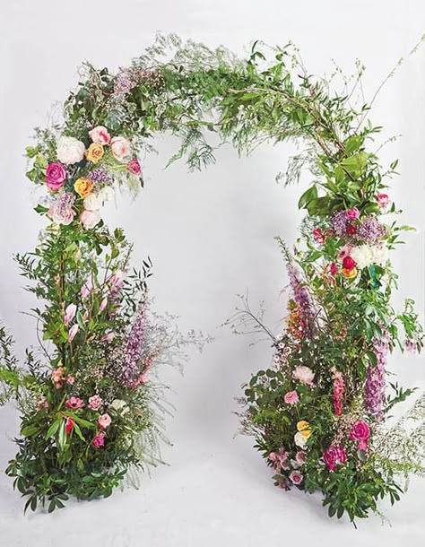 The national average cost of a wedding is $33,000. Between the dress, invitations, flowers, and dinner for guests, it’s not hard to quickly approach t... | Overflowing with Flowers #WeddingArchways #DIYWeddingArchways #Wedding #DIY#Wedding #DIYArchways Free Standing Floral Arch, Wedding Archway Flowers, Flower Arch Diy, Rowan Blossom, Diy Flower Arch, Diy Floral Arch, Wedding Flower Archway, Artificial Flower Arch, Arch Flowers Wedding