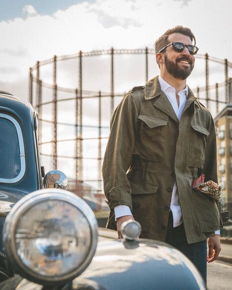 Unstructured linen Field Jacket over Fedeli for Drake's button-through Polo, by Adam Rogers & 📷@jkf_man  #drakes Field Coat, Mens Fashion Inspiration, Field Jacket, Wardrobe Style, Hermes Birkin, Cape Cod, Sport Coat, Newport, Drake