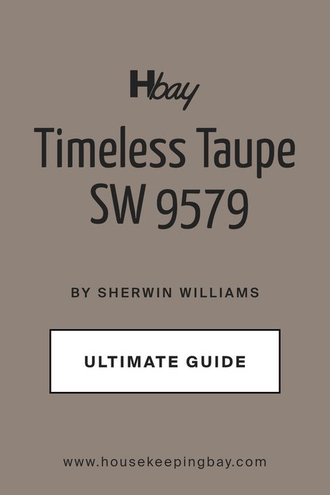 SW 9579 Timeless Taupe by Sherwin Williams | Detailed Guide Trim Colors, Neutral Paint Colors, Neutral Paint, Dark And Light, Coordinating Colors, Cool Tones, Sherwin Williams, Paint Color, Earth Tones