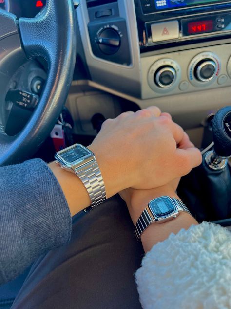 Casio Couple Watch, Matching Watches For Couples, Casio Watch Aesthetic, Couples Watches, Photos Couple Mignon, Watch Couple, Avatar Tattoo, Attract Wealth And Prosperity, Matching Watches