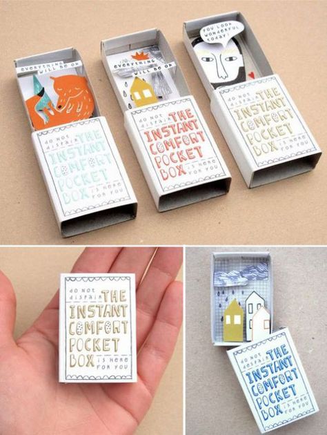 40 Ridiculously Easy DIY Christmas Gifts Gifts Quotes, Matchbox Crafts, Easy Diy Christmas Gifts, Christmas Gifts To Make, Matchbox Art, Quotes Messages, Diy Simple, Navidad Diy, Cadeau Diy