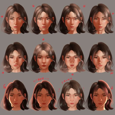 Face Shadow And Highlight Reference, Sunlight Drawing Reference, Lighting Illustration Tutorial, Dappled Light Tutorial, Ambient Lighting Art Tutorial, How To Do Lighting In Procreate, Sketching References, Procreate Portrait, Digital Art Tutorial Beginner