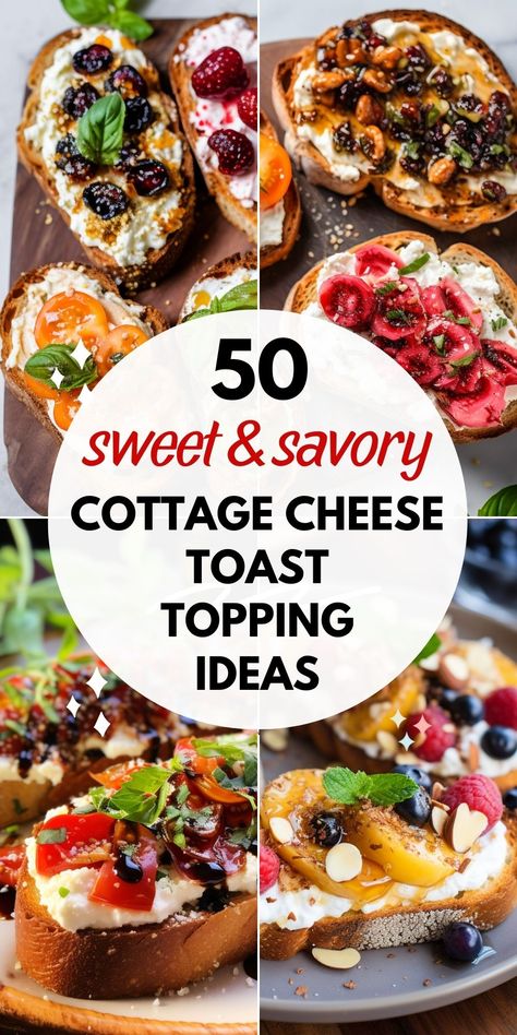 Cottage Cheese Recipes Toast, What’s Good With Cottage Cheese, Cottage Cheese Salmon Toast, Cottage Cheese Snack Ideas Savory, Savory Whipped Cottage Cheese, Savory Cottage Cheese Toppings, Toast And Cottage Cheese, Cottage Cheese Meal Recipes, Cottage Cheese Toast Savory