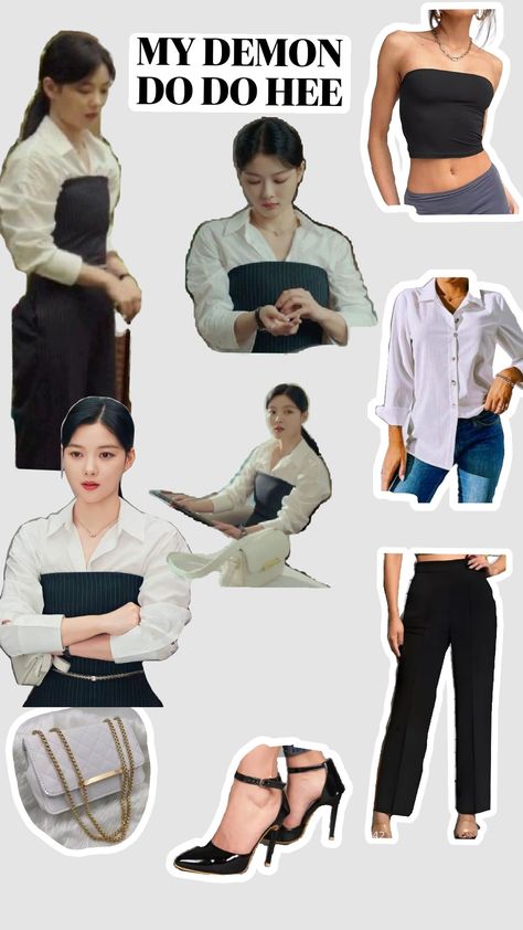 #mydemon #kdrama # outfit Kdrama Main Character Outfits, Do Doo Hee My Demon Outfits, Doo Doo Hee Outfits, My Demon Kdrama Outfit, My Demon Outfit, Do Do Hee My Demon Outfits, Mydemon Kdrama, Demon Clothes, Kdrama Outfits