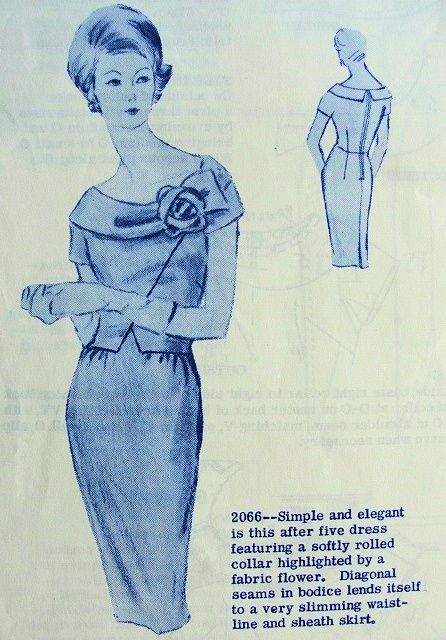 After Five Dresses, Vintage Clothes Patterns, Wand Of Fortune, Vintage Cocktails, Retro Magazine, Rolled Collar, Sheath Skirt, Cocktail Dress Vintage, Fashion Sketch