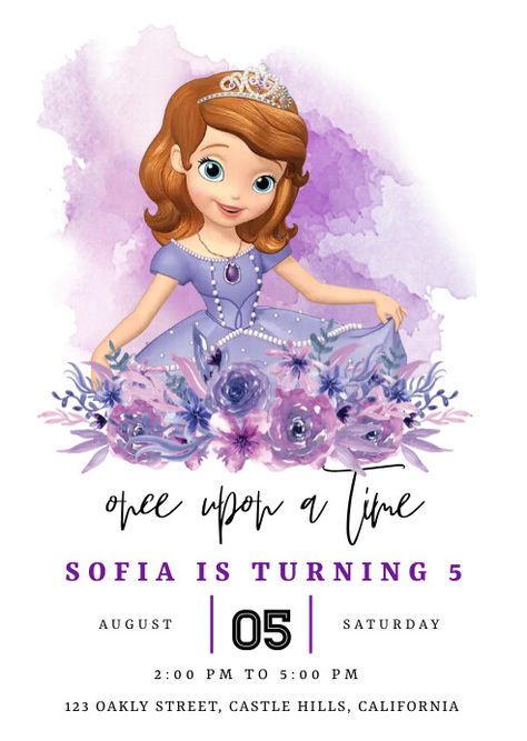 Create the perfect design by customizing easy to use templates in MINUTES! Easily convert your image designs into videos or vice versa! Browse through effective promotional flyers, posters, social media graphics and videos. Download web quality graphics for free! Prices start at $2.99 ONLY. Sofia The First Invitation Template Free Printable, Sofia The First Birthday Invitations, Princess Sofia Birthday Invitations, Sofia The First Invitation Template, Sofia The First Background, Sophia The First Birthday Party Ideas, Sofia Birthday Invitation, Sofia The First Invitation, Sofia Birthday Party Ideas