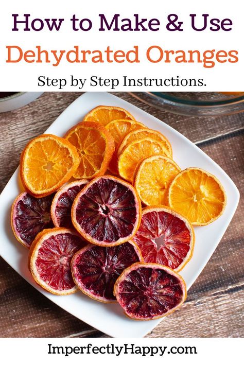 Diy Dried Citrus, Dehydrate Oranges, Orange Recipes Easy, Make Dried Orange Slices, Dehydrated Oranges, Orange Garnish, Easy Food Gifts, Drink Garnish, Blood Orange Recipes