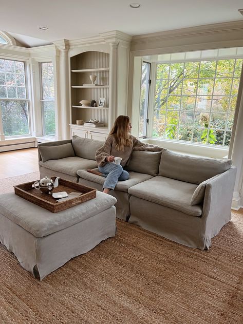 At Home With Sixpenny — The Girl Guide Sixpenny Neva, Six Penny Sectional, Sixpenny Devyn Sofa, Sixpenny Sofa, Six Penny, Six Penny Sofa, Family Room Paint Colors, Family Room Paint, Family Room Sofa