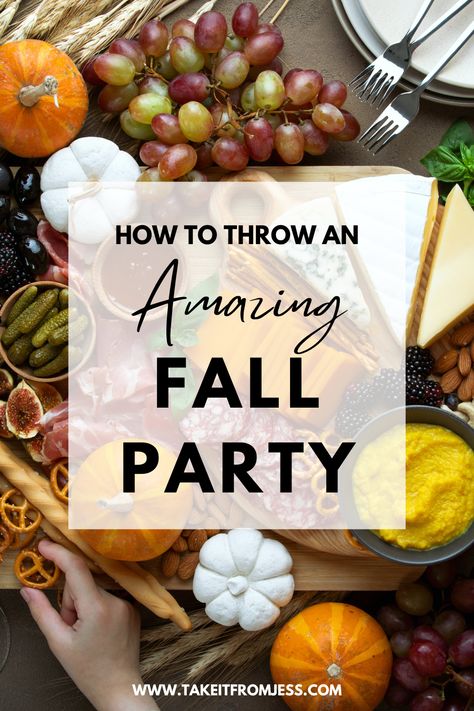 Hosting a fall party? These ideas and themes will inspire you to create a beautiful and festive event. Hosting An Outdoor Fall Party, Fall Networking Event, Fall Themed Party Decorations, Fall Barn Party Ideas, Fall Barbeque Ideas, Fall Cocktail Party Ideas, Ladies Fall Party, Hosting A Fall Party, Ladies Fall Party Ideas