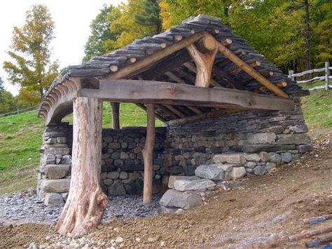 Cob cottage (or other natural owner-built home) from scratch (projects forum at… Sheep Shed, Play Area Garden, Dan Snow, Blacksmith Shop, Survival Shelter, Earthship, Outdoor Projects, Permaculture, Timber Frame