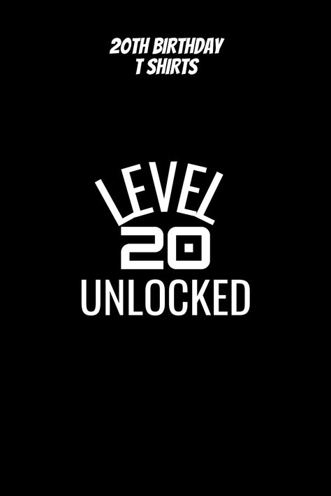 Happy 20th birthday. Celebrate it in level unlocked style. Men 20th Birthday Ideas, Birthday 20th Ideas, Happy Birthday 20th Birthday, 20th Birthday Ideas Themes, 20 Birthday Aesthetic, Birthday E-card, Birthday 20, 20th Bday, 20 Birthday Cake