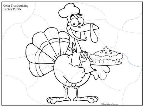 Cut and Paste Thanksgiving Puzzles - KidsCanHaveFun Blog Thanksgiving Pictures To Color, Turkey Coloring, Thanksgiving Coloring Sheets, Free Thanksgiving Coloring Pages, Arabic Tattoo Quotes For Women, Turkey Coloring Pages, Thanksgiving Coloring, Thanksgiving Color, Thanksgiving Pictures