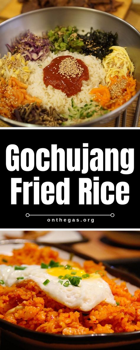 Gojuchang Recipe Korean Food, Gochujang Dinner Recipes, Gochujang Rice Bowl, Gojuchang Fried Rice, Recipes With Gojuchang, Gochujang Fried Rice, Gochujang Vegetables, Korean Rice Dishes, Recipes With Gochujang Paste