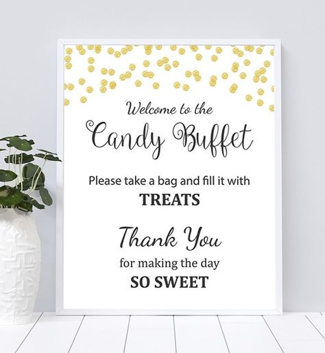 Candy Buffet Table Sign Printable Take 5 Candy Bar Sayings, Wedding Candy Table Sign, Candy Table Signs, Candy Buffet Table, Candy Bar Table, Candy Buffet Signs, Candy Buffet Labels, Candy Bar Sign, Baptism Party