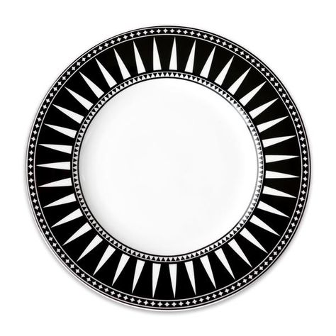 Our Geometrics Collection artfully layers repeating patterns playing with scale on each piece to create one of a kind, graphic table settings. Ring Patterns, Wedding Background Images, Arte Alien, Tablescape Inspiration, White Dinnerware, Drama Romance, Black White Pattern, Wedding Background, Cereal Bowl